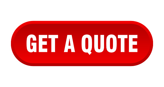 get a quote button. get a quote rounded red sign. get a quote